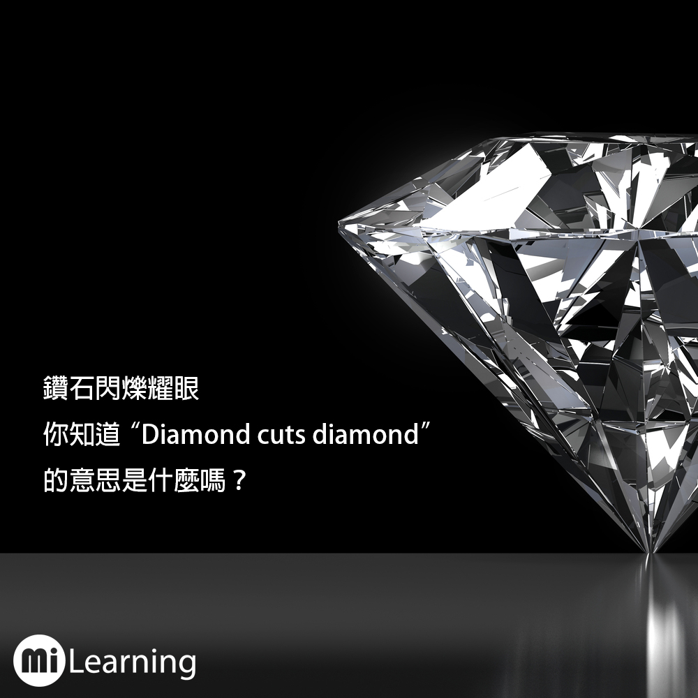 你知道Diamond cuts diamond的意思是什麼嗎？