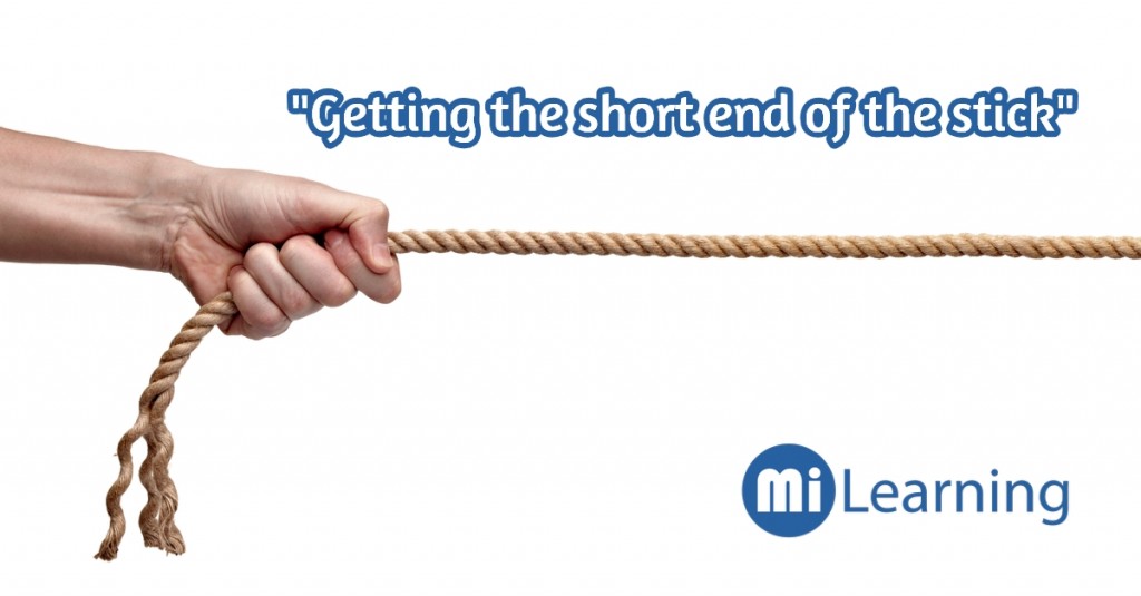 "Getting the short end of the stick"是什麼意思呢？ Mi Learning